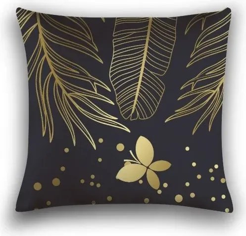 Sada obliečok z mikrovlákna VISATA čierna + obliečka na vankúš 45 x 45 cm ZDARMA