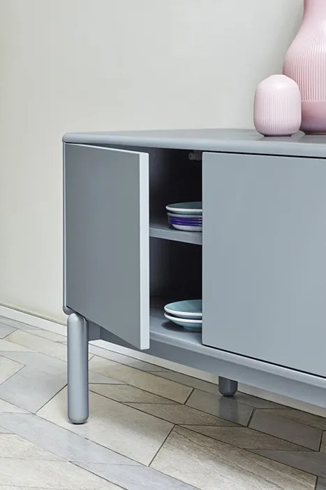 Teulat Corvo skrinka pod tv - Biela - 180 cm
