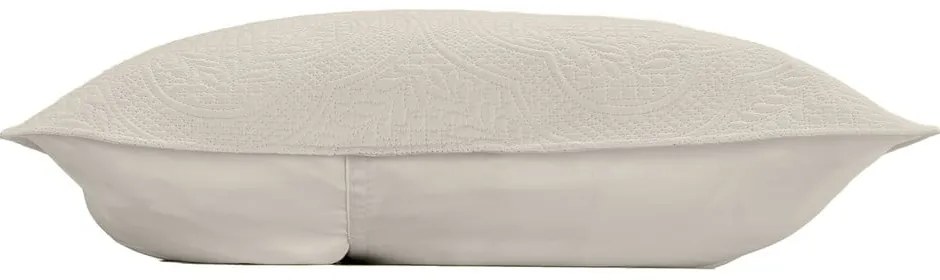 Krémová súprava prikrývky a obliečky na vankúš z mikrovlákna 240x260 cm Romane – douceur d'intérieur