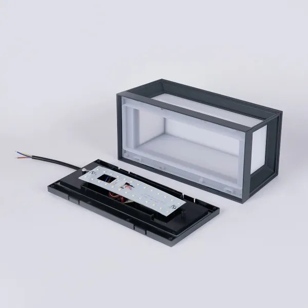 Brilagi - Vonkajšie nástenné LED svietidlo s pohybovým senzorom PARKER LED/12W/230V antracit IP44