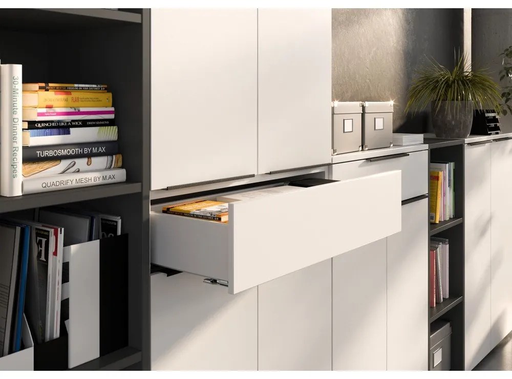 Biela šatníková skriňa 81x197 cm Mailand – Germania