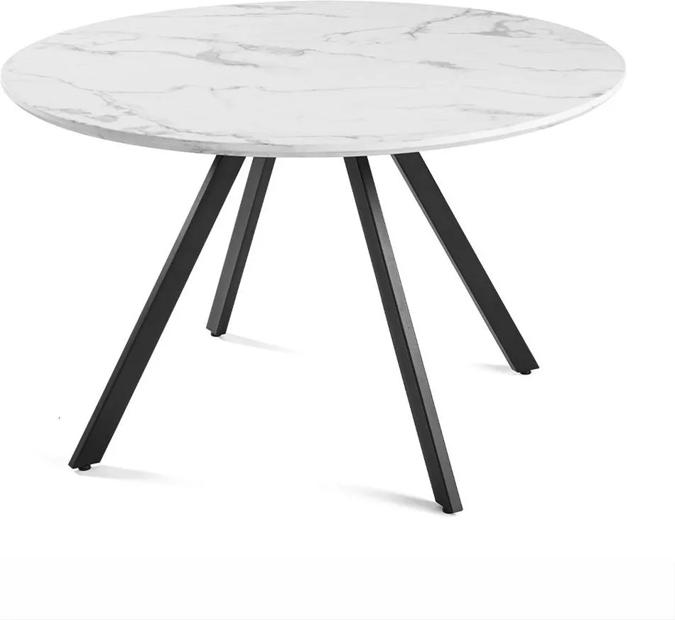 Jedálenský stôl AVENBERG RONDO Ø120 biely