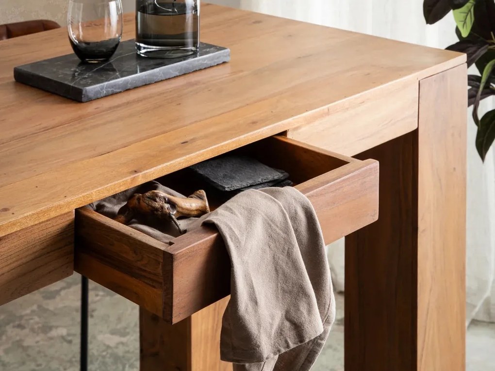 furniture-nabytek.cz - Barový stůl Osvaro 135x70 Akácie