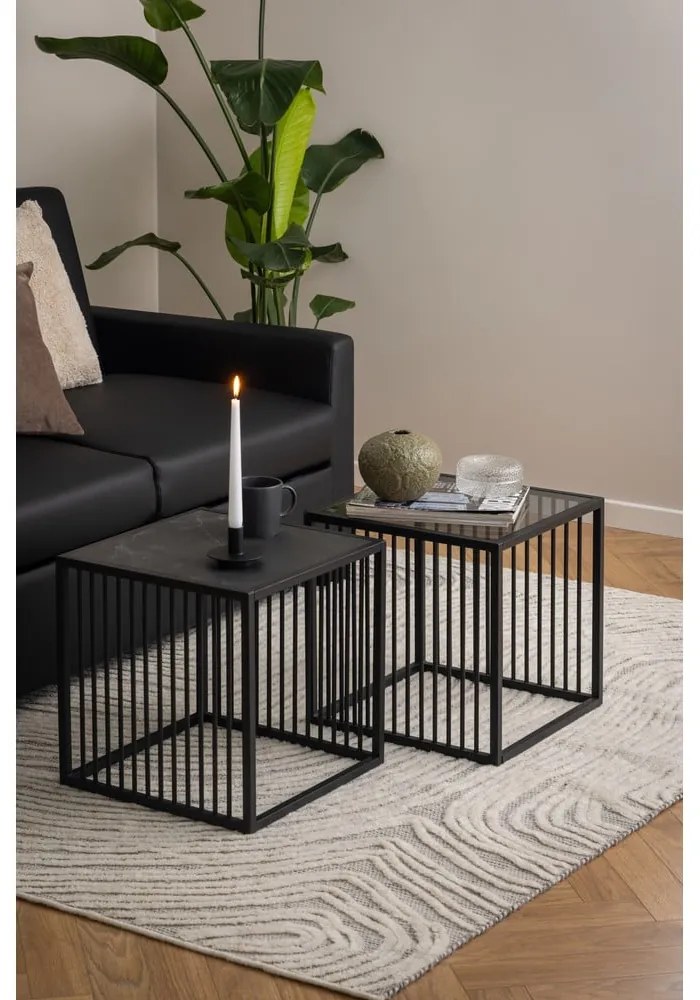 Odkladací stolík v dekore kameňa 40x40 cm Strington – Actona