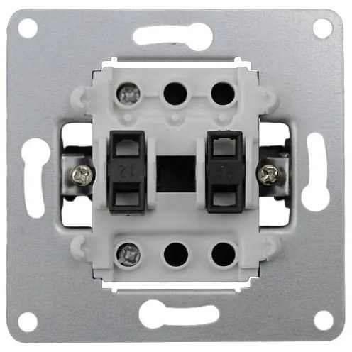 Elhard Vypínač Vera jednopólový č.1, matný, biely - kompletný VZ5301W