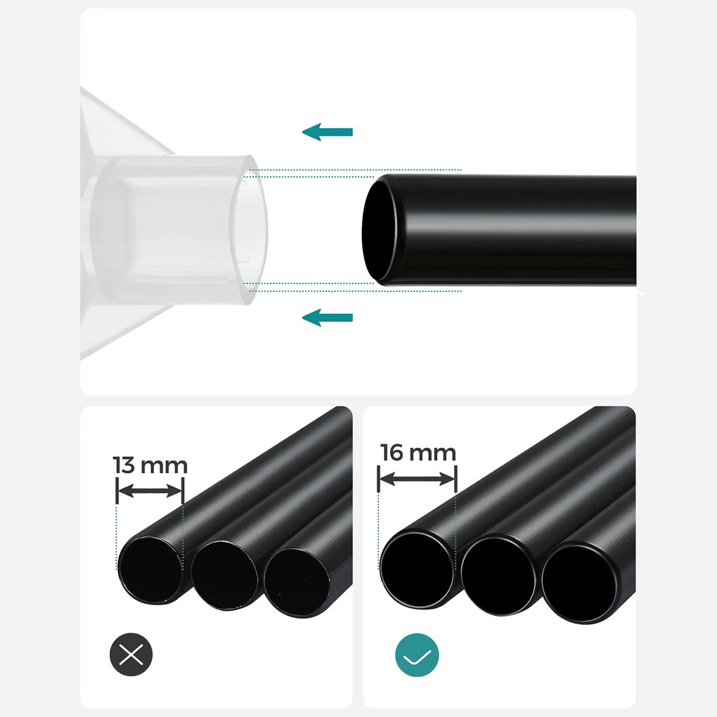 Textilná šatníková skriňa SANTIAGO čierna