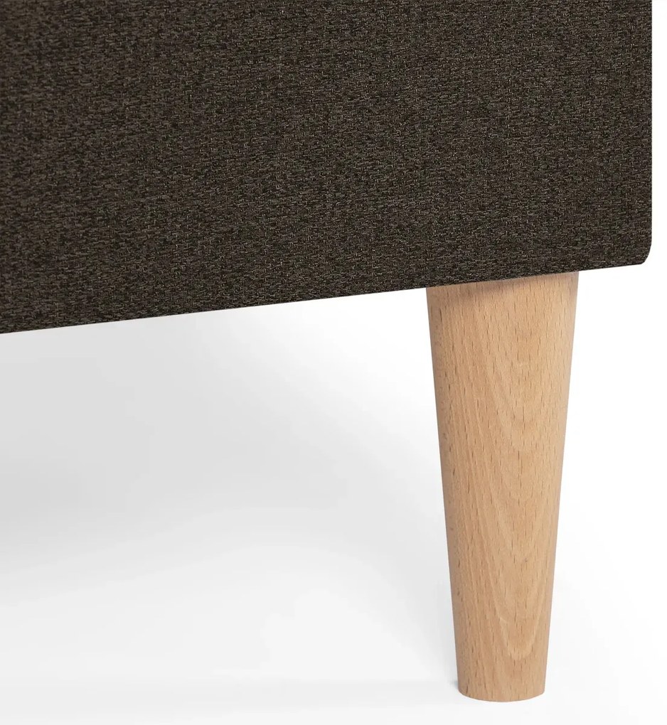 Rozkládací rohová sedací souprava DORIS Hnědá