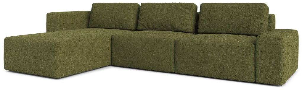 Rohová sedacia súprava Berliner (L) (khaki). Akcia -20%. Vlastná spoľahlivá doprava až k Vám domov. 1065471