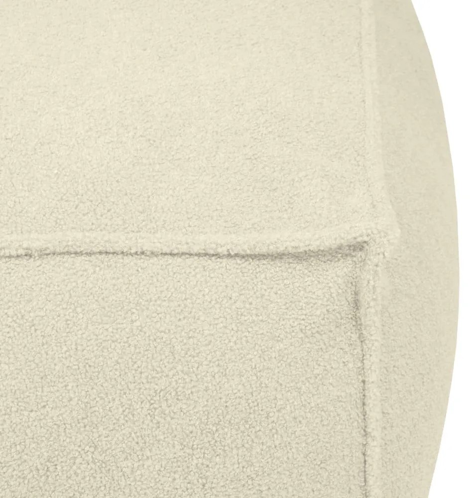 Krémový sedací vak z textílie buklé Mass Corner 125 Left – SLOWDOWN