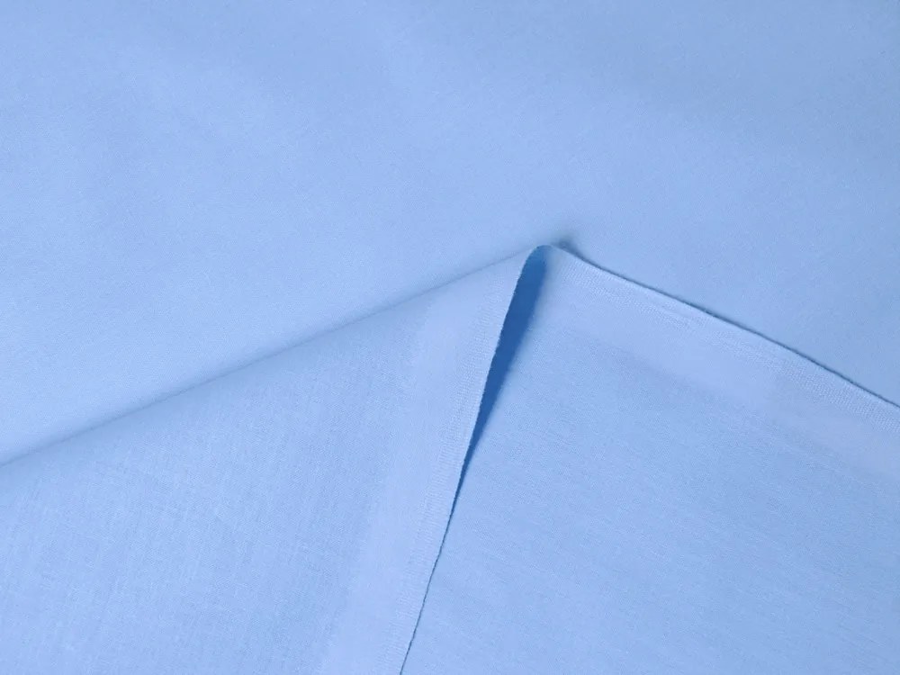 Detské bavlnené posteľné obliečky do postieľky Moni MOD-509 Nebeská modrá Do postieľky 100x135 a 40x60 cm