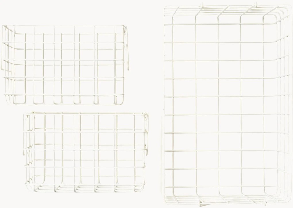 Kovové úložné košíky The Baskets, 3 ks