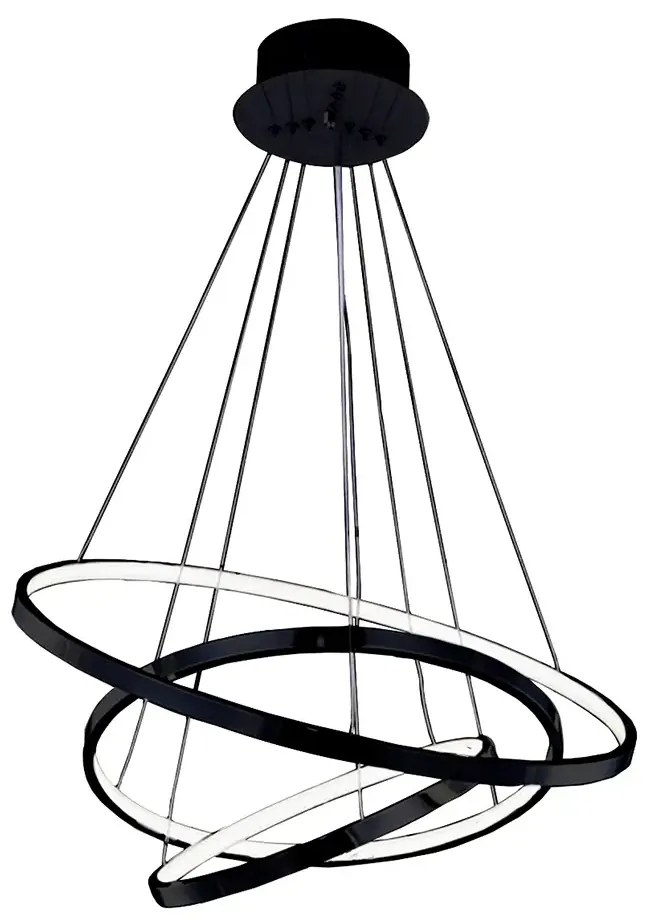 Luxusný luster Wheel 3 Dimm čierne