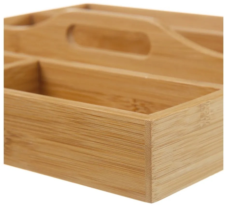 Bambusový organizér na príbory Casa Selección, 31 × 31 cm