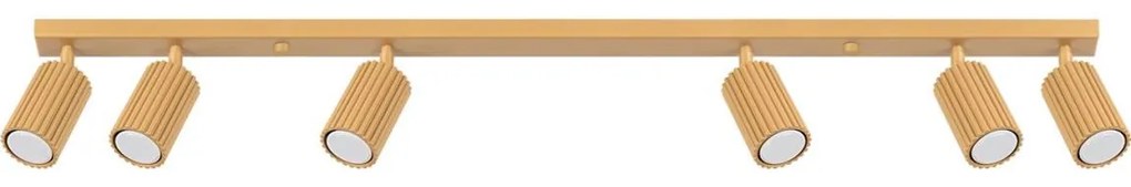 Sollux SL.1566 - Bodové svietidlo KARBON 6xGU10/10W/230V zlatá