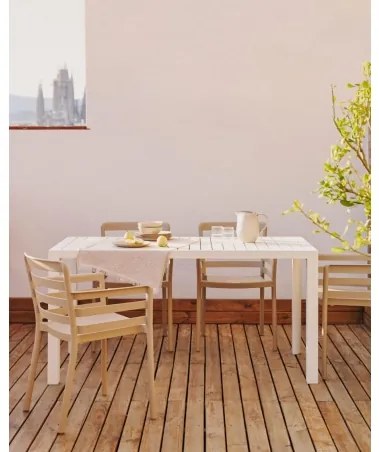 CULIP 150 záhradný jedálenský stôl Biela