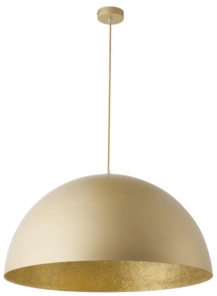 Luster na lanku SFERA 1xE27/60W/230V pr. 70 cm zlatá