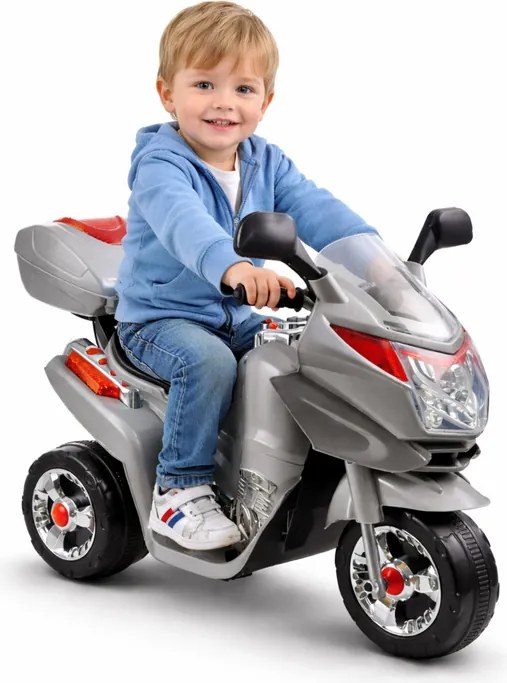 LEAN CARS Dobíjací motocykel HC8051 Silver