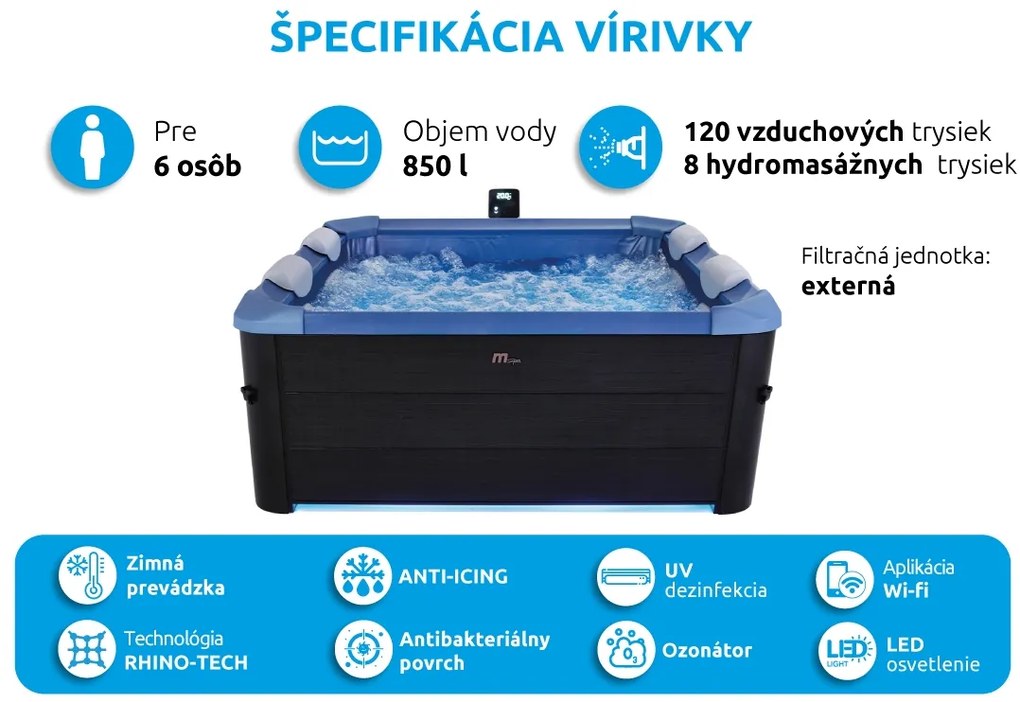 Marimex | Vírivý bazén MSPA Oslo Sapphire F-SA063W | 11400283