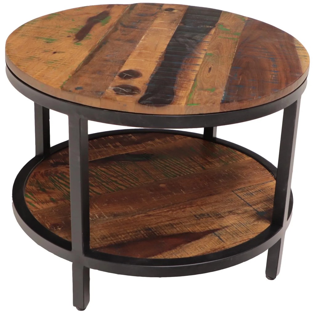 furniture-nabytek.cz - Okrúhly konferenčný stolík masív mango 60x45x60