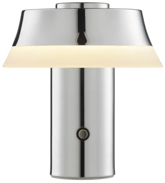 Brilliant - LED dotyková stmievateľná nabíjateľná stolná lampa KINICH LED/2,5W/5V 2700K lesklý chróm