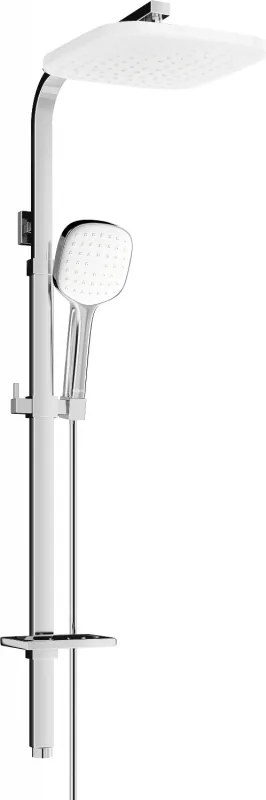 Mexen Q33 sprchový stĺp, chrómová/biela- 798333395-02