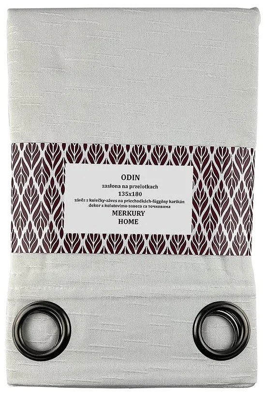 Záves Odin na priechodkách 135x180 ecru Merkury Home