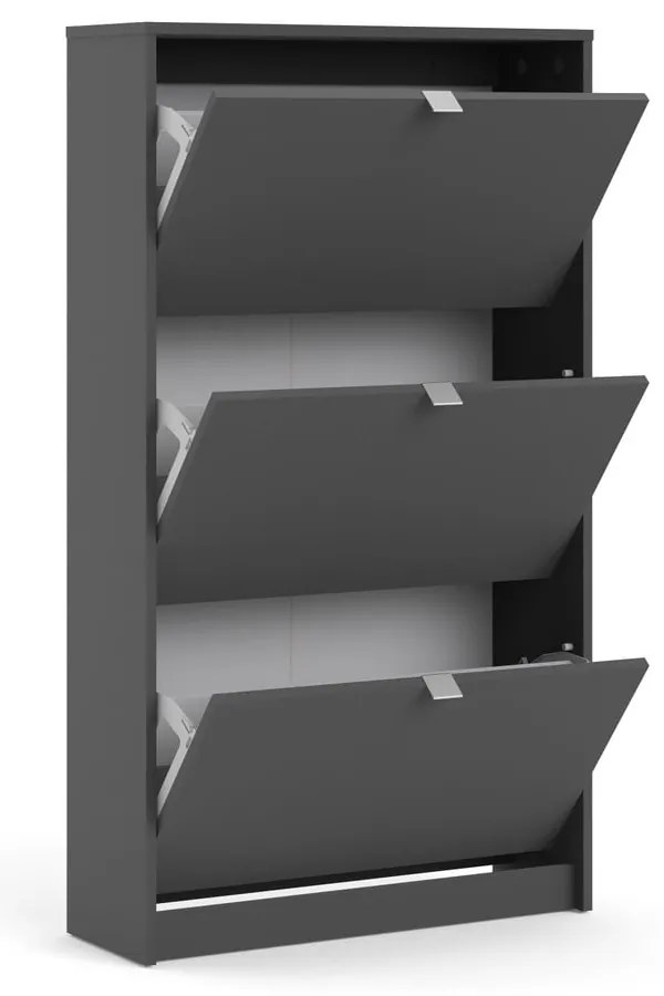 Sivá výklopná skrinka na topánky Shoes – Tvilum