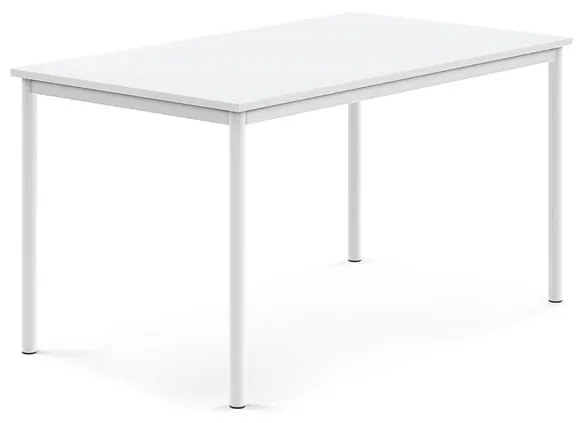 Stôl SONITUS, 1400x800x720 mm, HPL - biela, biela