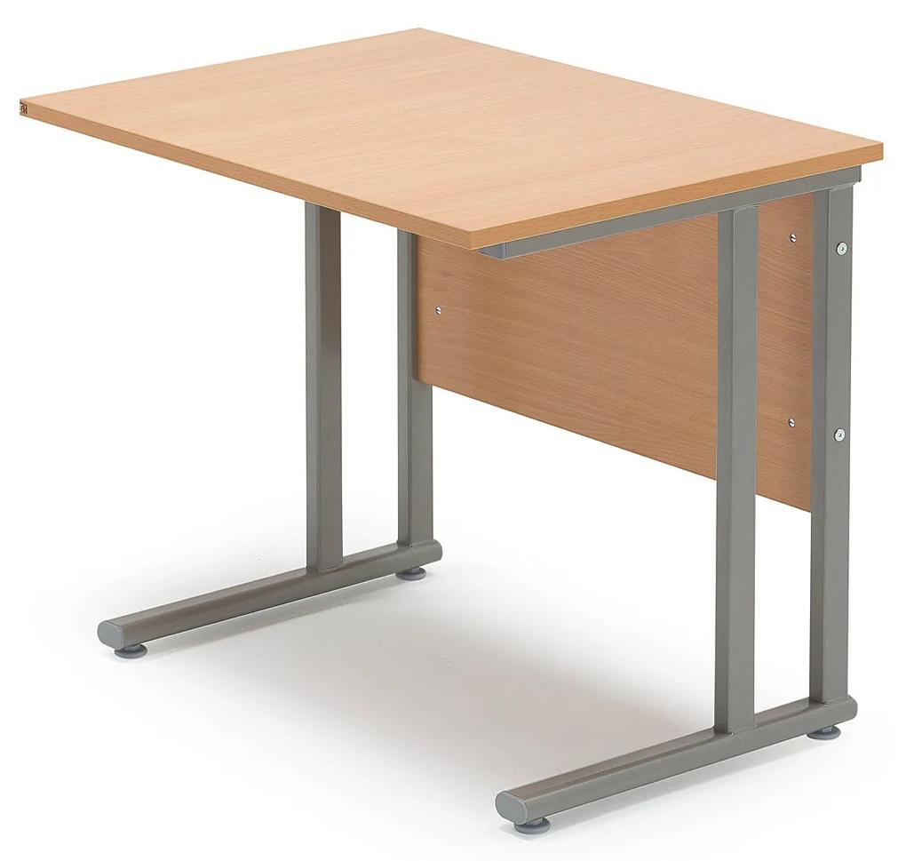 Prídavný kancelársky pracovný stôl FLEXUS, 800x600 mm, buk