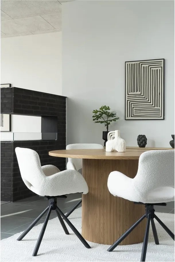 Okrúhly jedálenský stôl v dekore topoľa ø 120 cm Boavista – House Nordic