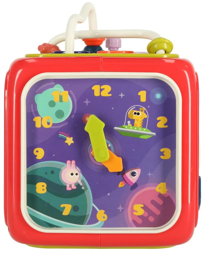 KIK Vzdelávacia senzorická kocka 6v1 Montessori triedič