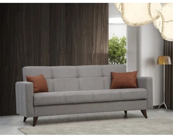 Trojmiestná rozkladacia pohovka KORFU svetlosivá