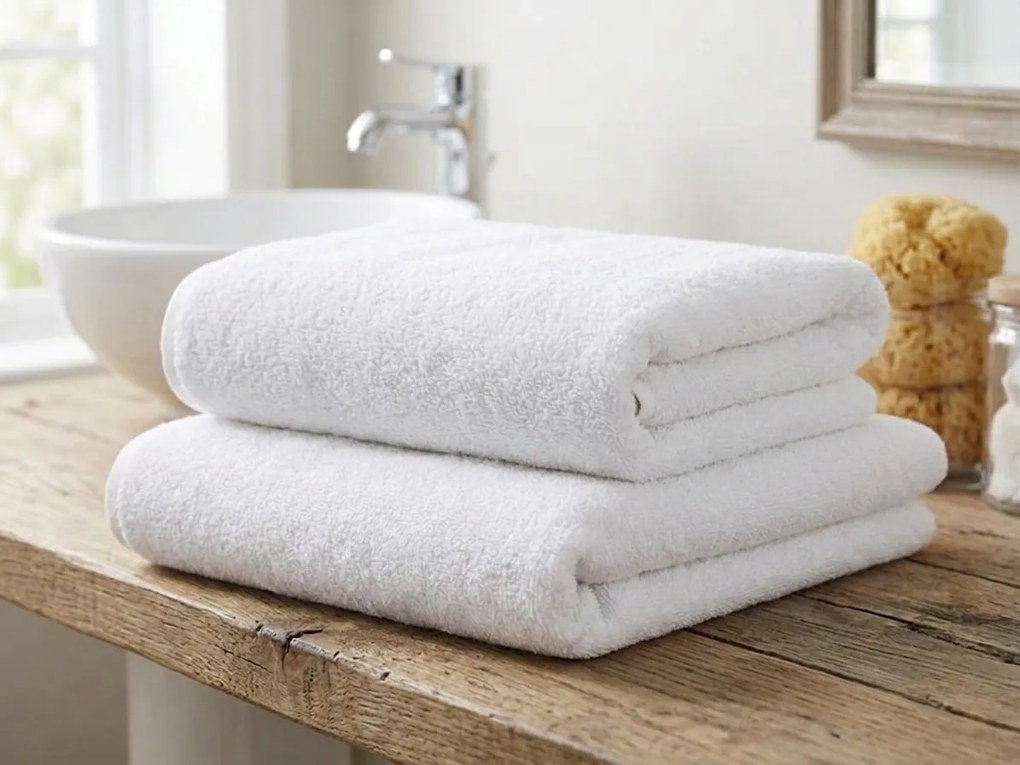 Osuška MONEA 70x140 cm biela, 100% bavlna