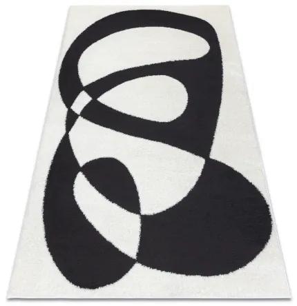 Moderný koberec MODE 8531 abstracțiune krémová / čierna Veľkosť: 120x170 cm