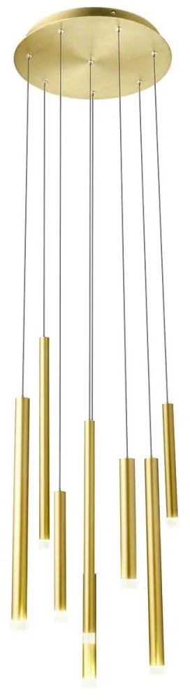 Redo 01-2050 - LED Luster na lanku MADISON 8xLED/4W/230V zlatá