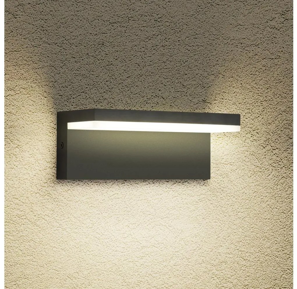 Brilagi - LED vonkajšie nástenné svietidlo TESSI LED/10W/230V čierne IP54