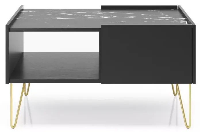 Konferenční stolek Harmony Va 97 cm černý/černý mramor