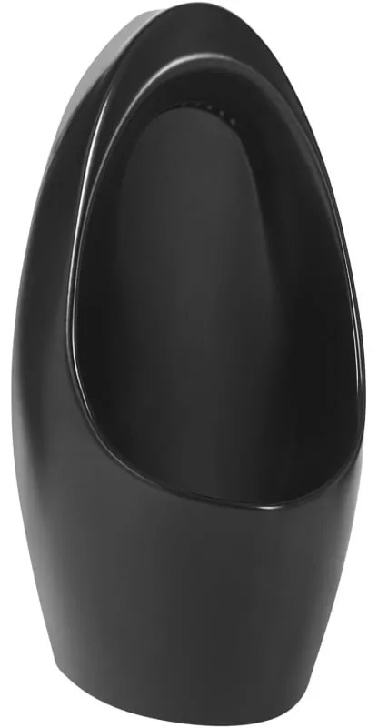 Mexen Lucas, závesný pisoár 70x36x31 cm, čierna matná, 37027070