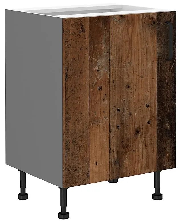 Kuchynská skrinka TESSA oldstyle/antracitová 60d 1f bb