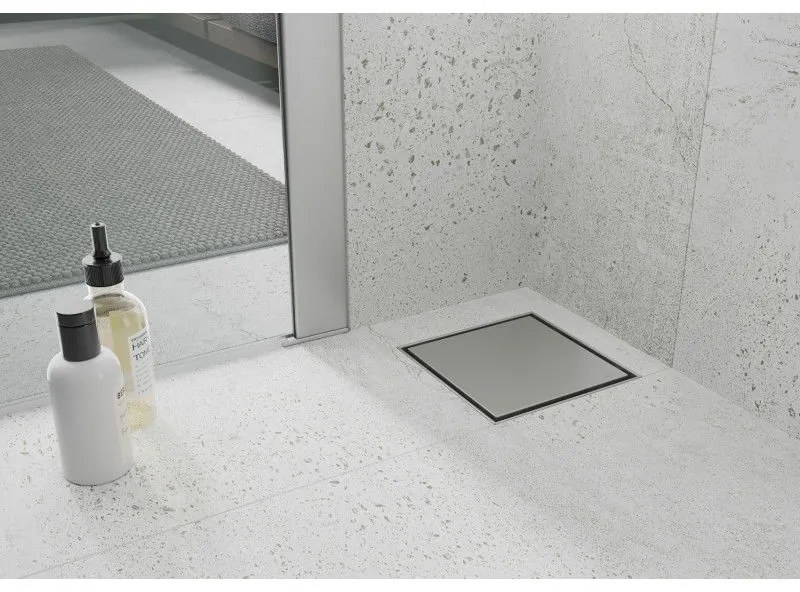 Mexen Flat nerezová podlahová vpusť 15x15 cm, 1010015