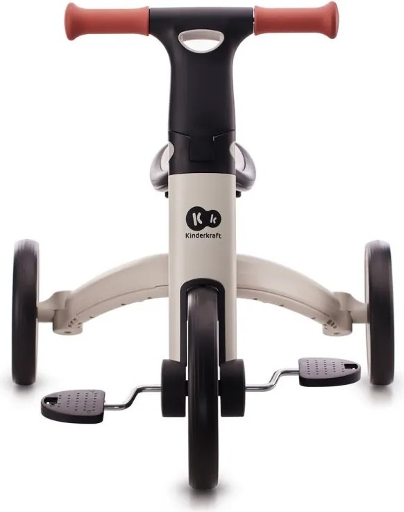 Kinderkraft 4TRIKE – 3v1 trojkolka a odrážadlo, striebornosivá