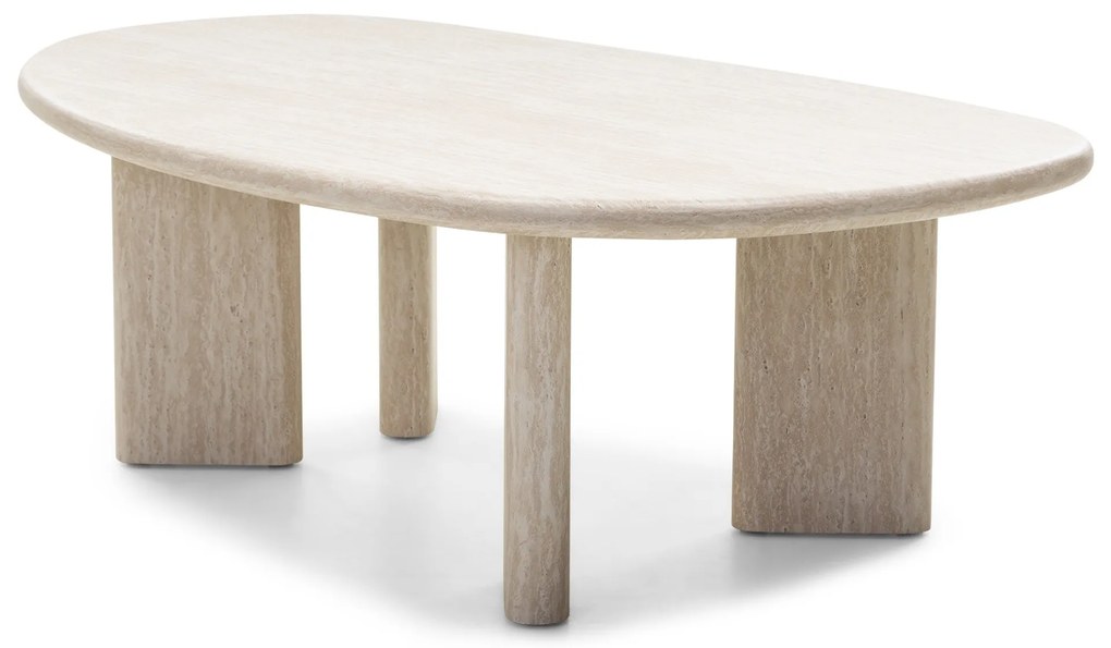 Konferenční stolek Cameron II 130 cm travertin