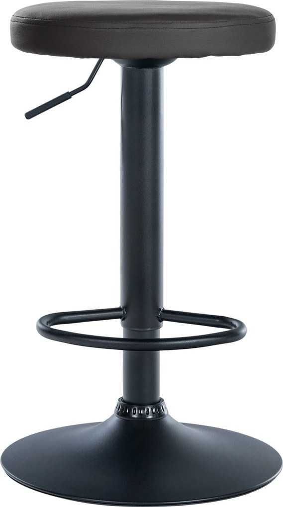 Barová stolička Ponte - koženka, čierny rám - čierny rám