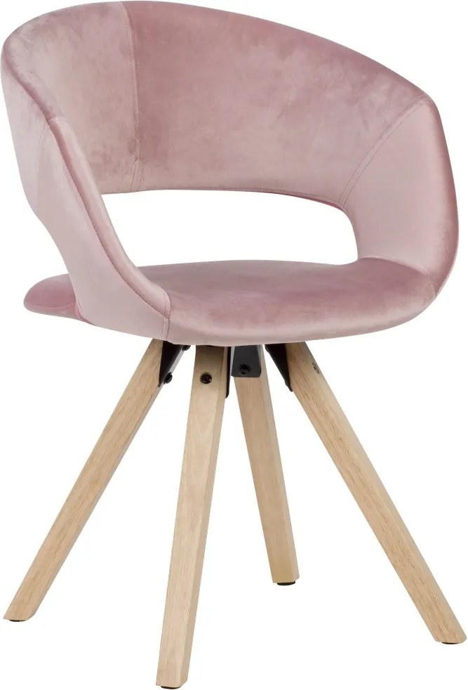 Jedálenská stolička Larisa, ružová