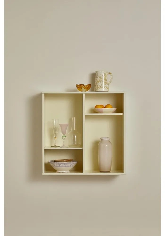Svetložltá závesná knižnica 70x70 cm Mistral – Hammel Furniture