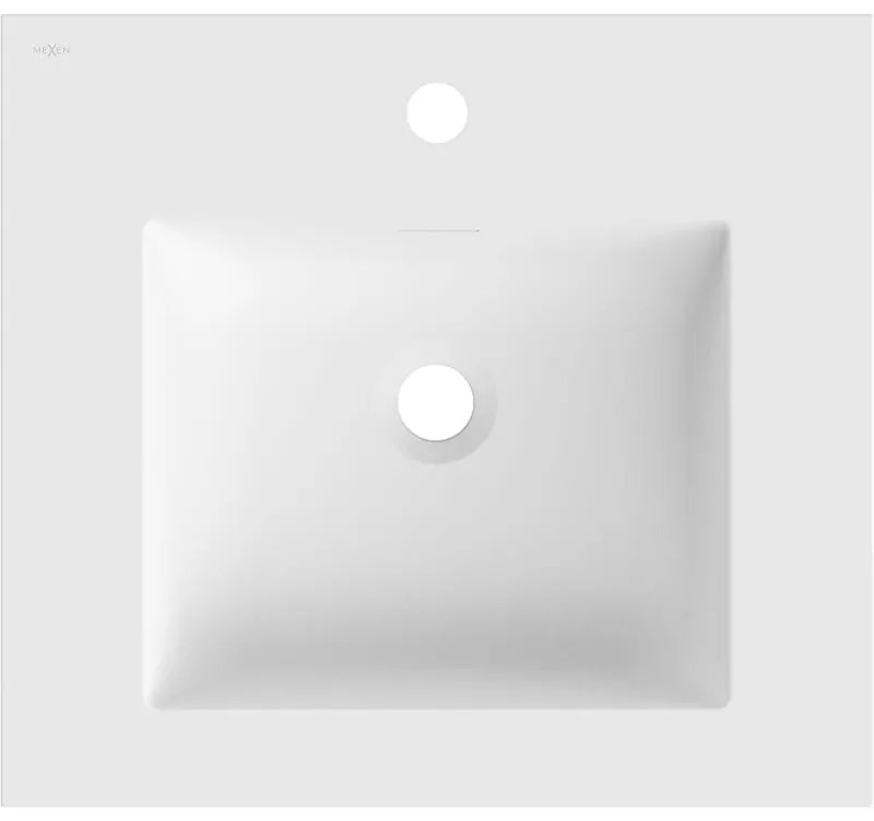 Mexen Otis, umývadlo na zapustenie 51 x 46,5 cm, biela matná, 25185001