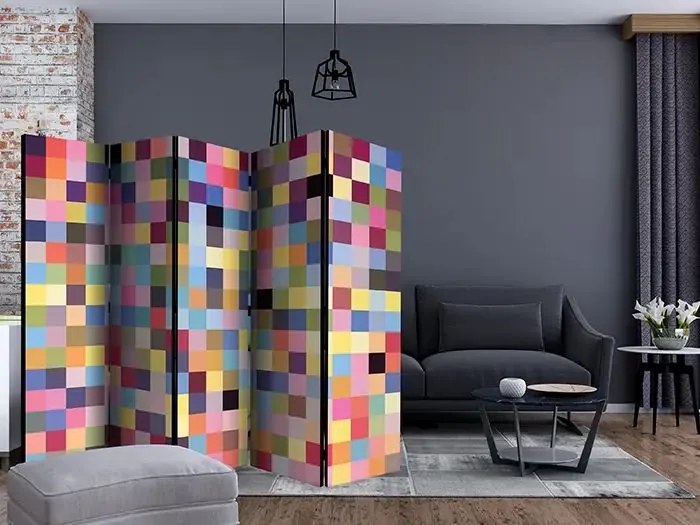 Paraván - Full range of colors II [Room Dividers] Veľkosť: 225x172, Verzia: Obojstranný