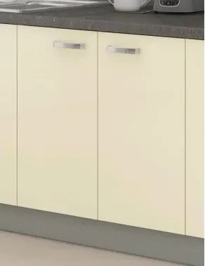 Dolná kuchynská skrinka Karmen 80D, 80 cm, šedá/krémová%