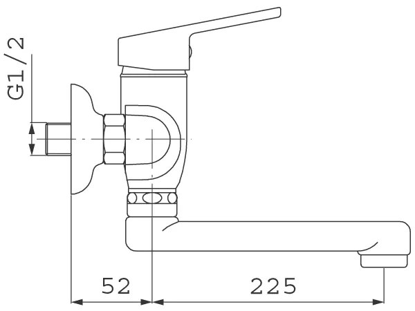 Ferro Smile, drezová umývadlová batéria 150 mm, chrómová, 71070,0