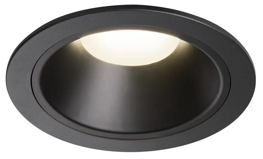 Stropné svietidlo SLV NUMINOS® DL XL vnitřní LED zápustné stropné svietidlo čierna/čierna 4000 K 20° 1004033